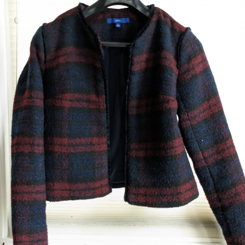 Apt. 9 poly-wool cropped jacket